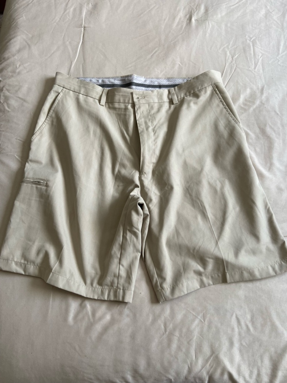 Men's Classic Khaki Shorts - Lightweight Casual Fit